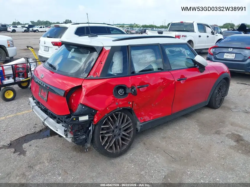 2025 Mini Hardtop Cooper S VIN: WMW53GD03S2W38991 Lot: 45427536
