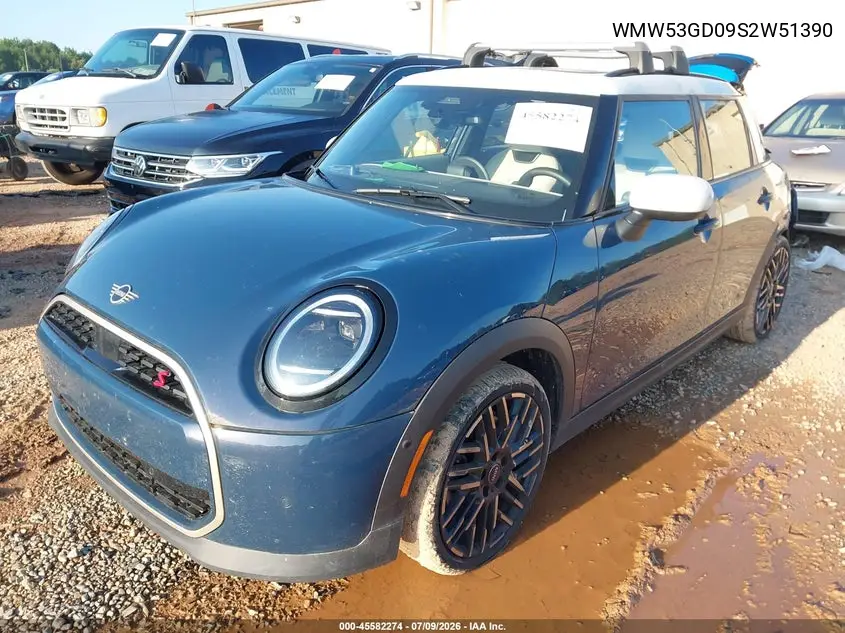 2025 Mini Hardtop Cooper S VIN: WMW53GD09S2W51390 Lot: 45582274
