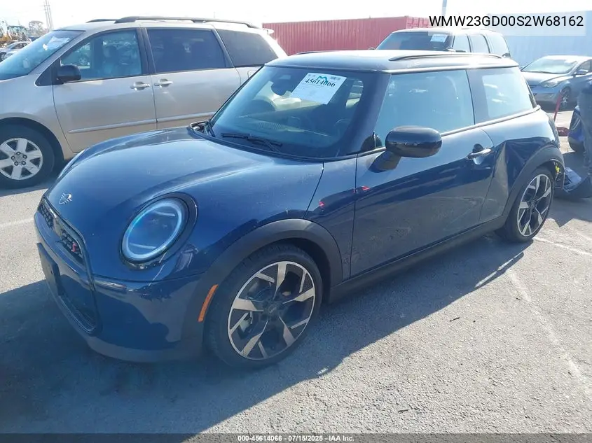 2025 Mini Hardtop Cooper S VIN: WMW23GD00S2W68162 Lot: 45614066