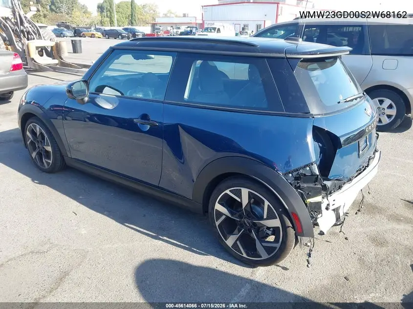 2025 Mini Hardtop Cooper S VIN: WMW23GD00S2W68162 Lot: 45614066