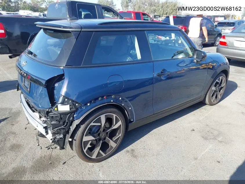 2025 Mini Hardtop Cooper S VIN: WMW23GD00S2W68162 Lot: 45614066