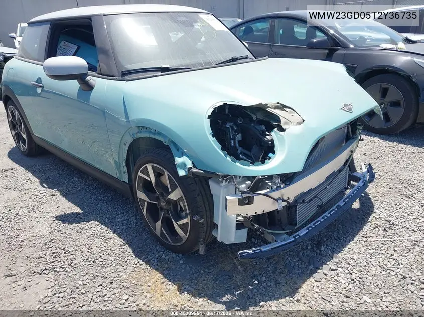 2026 Mini Hardtop Cooper S VIN: WMW23GD05T2Y36735 Lot: 45209554