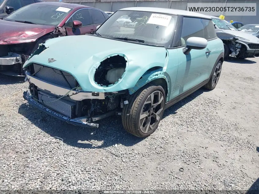 2026 Mini Hardtop Cooper S VIN: WMW23GD05T2Y36735 Lot: 45209554