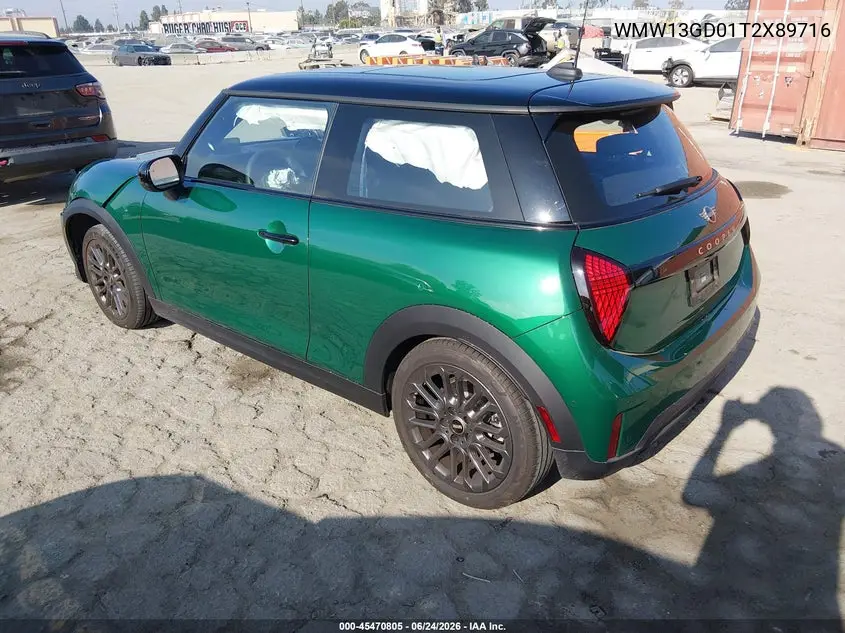 2026 Mini Hardtop Cooper VIN: WMW13GD01T2X89716 Lot: 45470805