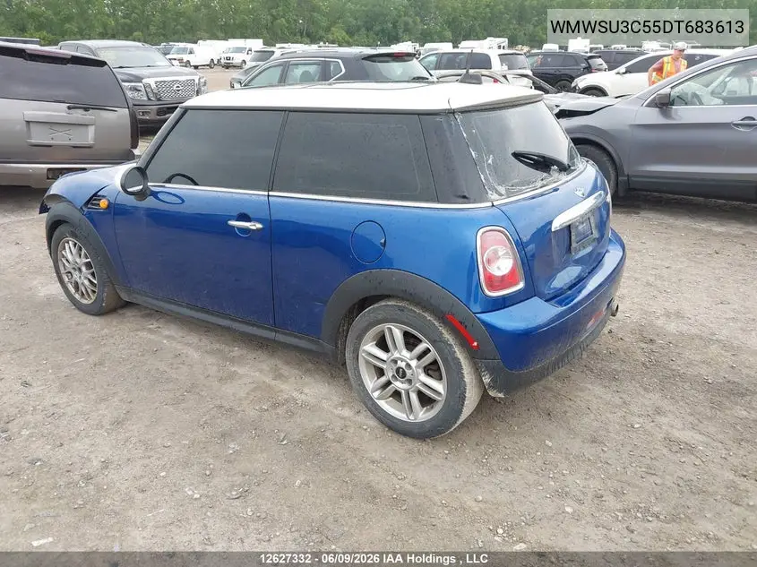 2013 Mini Hatch Cooper VIN: WMWSU3C55DT683613 Lot: 12627332