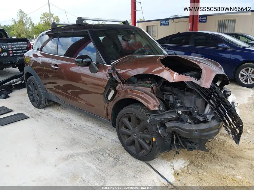 2013 Mini Paceman Cooper S VIN: WMWSS5C58DWN66642 Lot: 45127775