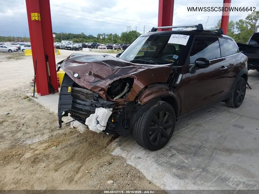 2013 Mini Paceman Cooper S VIN: WMWSS5C58DWN66642 Lot: 45127775