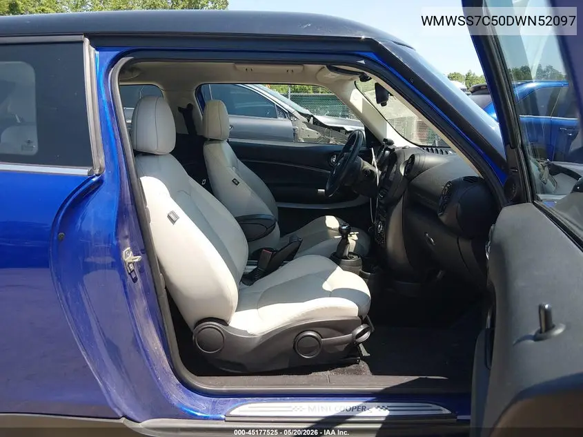 2013 Mini Paceman Cooper S VIN: WMWSS7C50DWN52097 Lot: 45177525