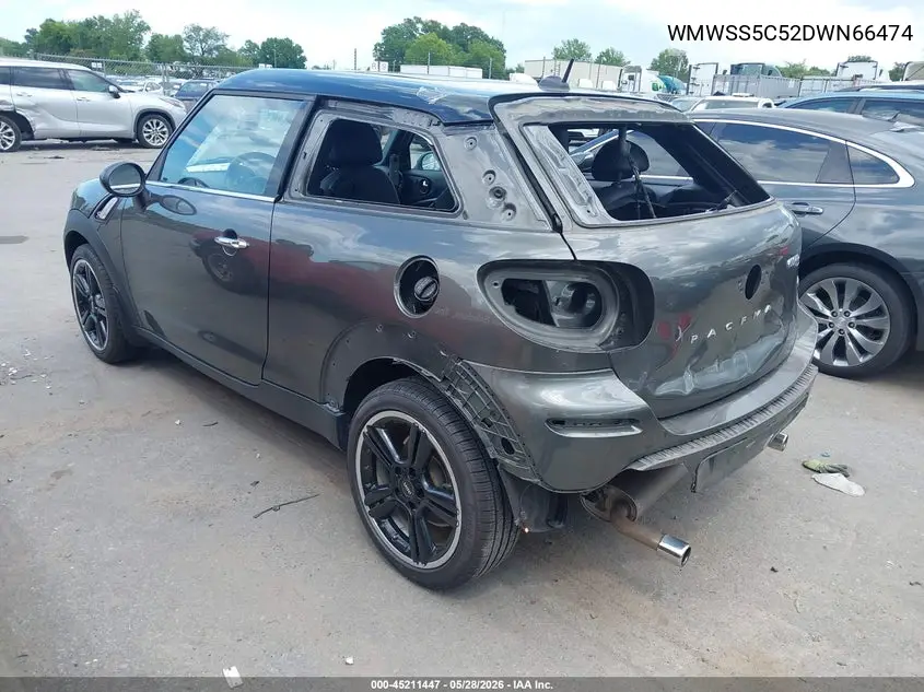 2013 Mini Paceman Cooper S VIN: WMWSS5C52DWN66474 Lot: 45211447