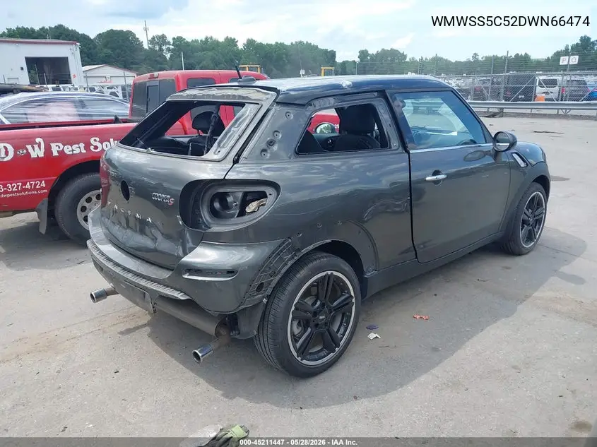 2013 Mini Paceman Cooper S VIN: WMWSS5C52DWN66474 Lot: 45211447
