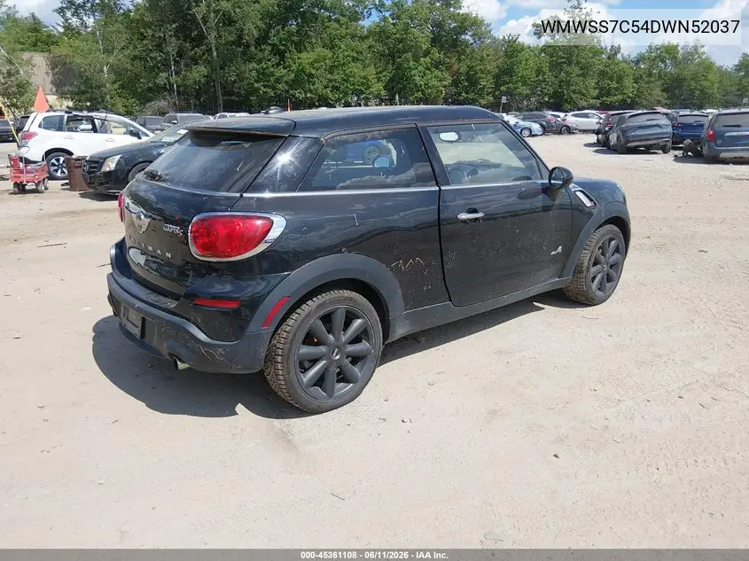 2013 Mini Paceman Cooper S VIN: WMWSS7C54DWN52037 Lot: 45361108