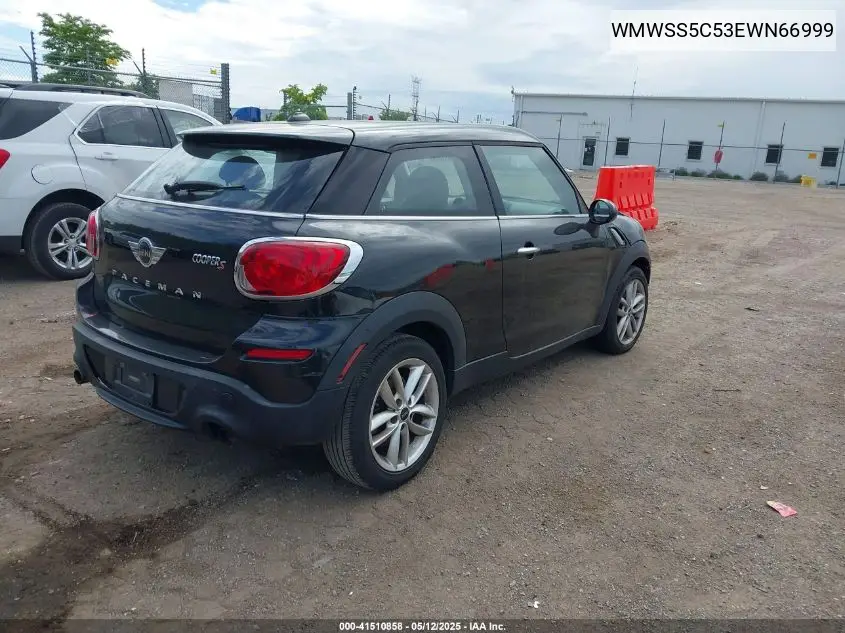 2014 Mini Paceman Cooper S VIN: WMWSS5C53EWN66999 Lot: 41510858