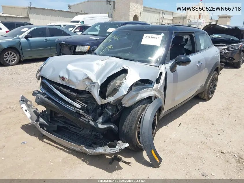 2014 Mini Cooper Paceman VIN: WMWSS5C52EWN66718 Lot: 45136510