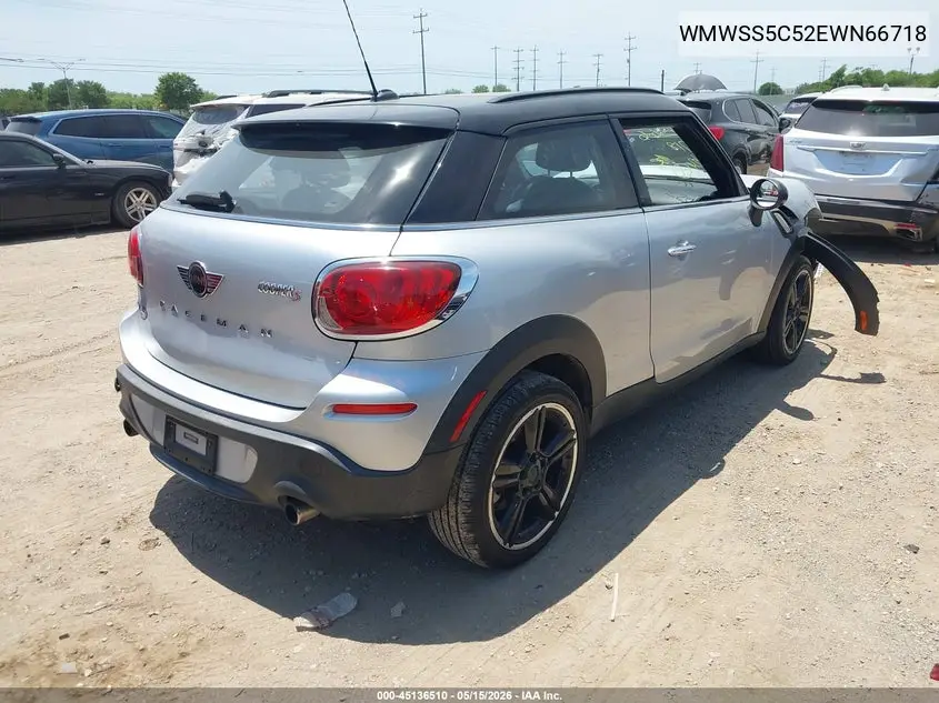 2014 Mini Cooper Paceman VIN: WMWSS5C52EWN66718 Lot: 45136510