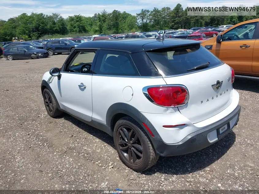 2014 Mini Paceman Cooper VIN: WMWSS1C53EWN94679 Lot: 45331895