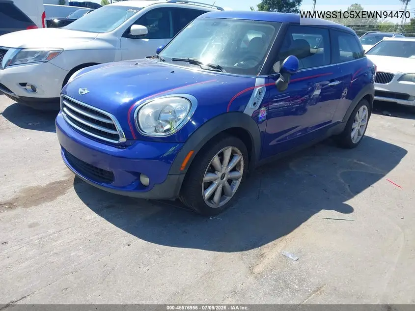 2014 Mini Paceman Cooper VIN: WMWSS1C5XEWN94470 Lot: 45576956