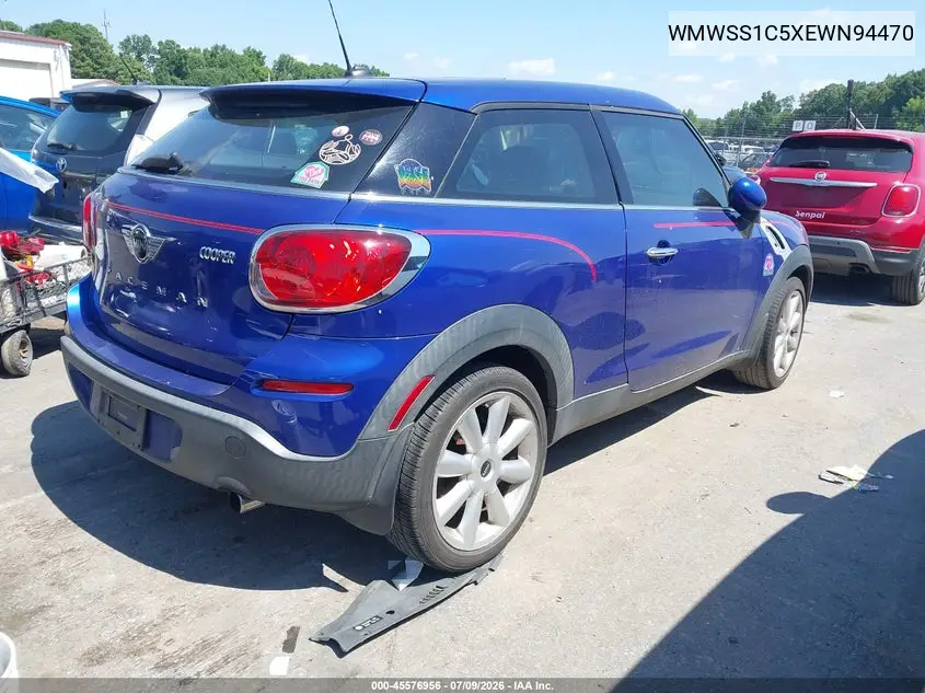 2014 Mini Paceman Cooper VIN: WMWSS1C5XEWN94470 Lot: 45576956
