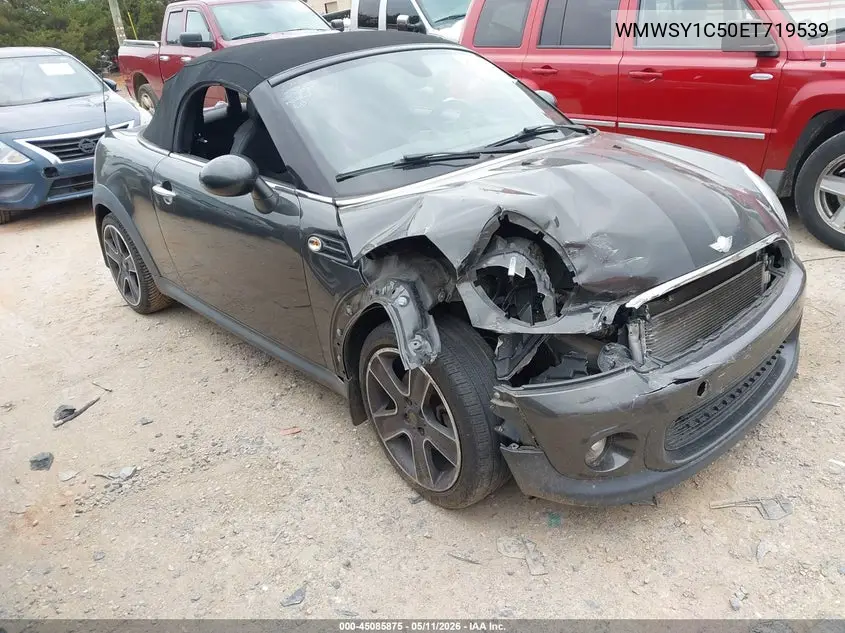 2014 Mini Roadster Cooper VIN: WMWSY1C50ET719539 Lot: 45085875