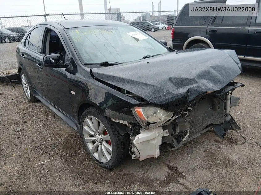 2010 Mitsubishi Lancer Sportback Gts VIN: JA32X8HW3AU022000 Lot: 45384869