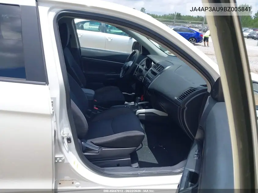 2011 Mitsubishi Outlander Sport Es VIN: JA4AP3AU9BZ005841 Lot: 45447013