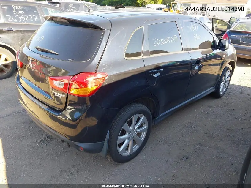 2014 Mitsubishi Outlander Sport Es VIN: 4A4AR3AU2EE014398 Lot: 45449782