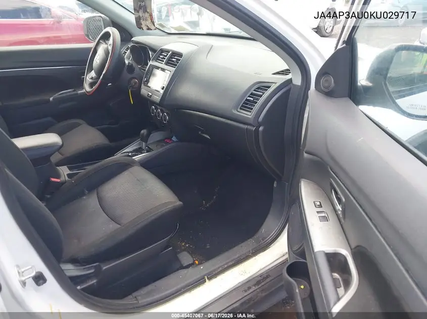 2019 Mitsubishi Outlander Sport 2.0 Es VIN: JA4AP3AU0KU029717 Lot: 45407067