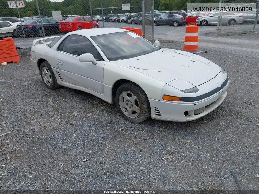 1992 Mitsubishi 3000 Gt Sl VIN: JA3XD64B3NY046009 Lot: 45496683