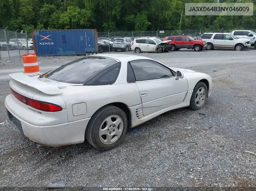1992 Mitsubishi 3000 Gt Sl VIN: JA3XD64B3NY046009 Lot: 45496683
