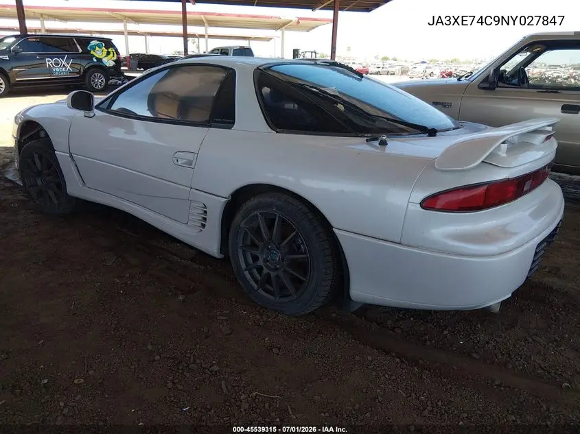 1992 Mitsubishi 3000 Gt Vr4 VIN: JA3XE74C9NY027847 Lot: 45539315