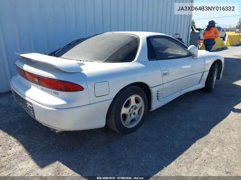 1992 Mitsubishi 3000 Gt Sl VIN: JA3XD64B3NY016332 Lot: 45601919