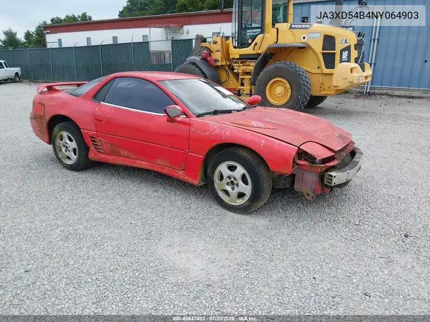 1992 Mitsubishi 3000 Gt VIN: JA3XD54B4NY064903 Lot: 45647403