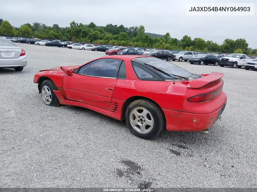 1992 Mitsubishi 3000 Gt VIN: JA3XD54B4NY064903 Lot: 45647403