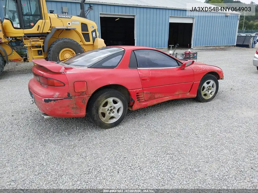 1992 Mitsubishi 3000 Gt VIN: JA3XD54B4NY064903 Lot: 45647403