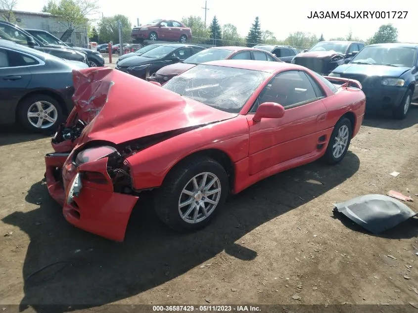 1994 Mitsubishi 3000 Gt VIN: JA3AM54JXRY001727 Lot: 36587429