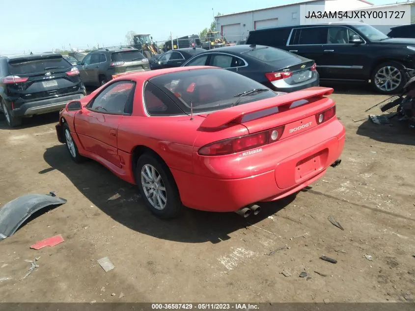 1994 Mitsubishi 3000 Gt VIN: JA3AM54JXRY001727 Lot: 36587429