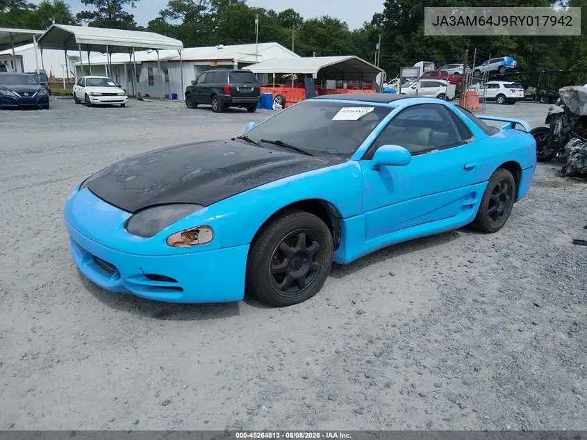 1994 Mitsubishi 3000 Gt Sl VIN: JA3AM64J9RY017942 Lot: 45264813