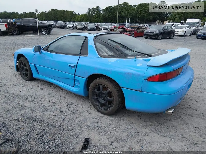 1994 Mitsubishi 3000 Gt Sl VIN: JA3AM64J9RY017942 Lot: 45264813