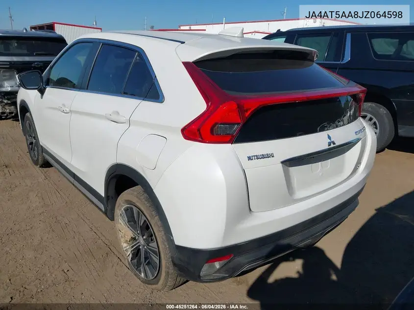 2018 Mitsubishi Eclipse Cross Se VIN: JA4AT5AA8JZ064598 Lot: 45251264