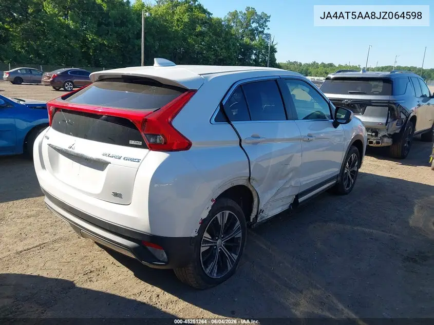 2018 Mitsubishi Eclipse Cross Se VIN: JA4AT5AA8JZ064598 Lot: 45251264