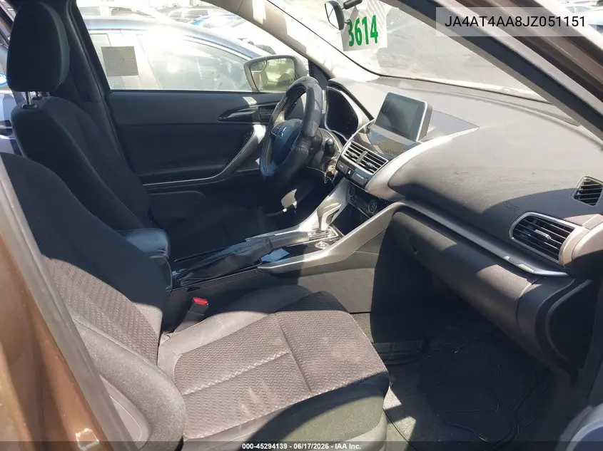 2018 Mitsubishi Eclipse Cross Le VIN: JA4AT4AA8JZ051151 Lot: 45294139