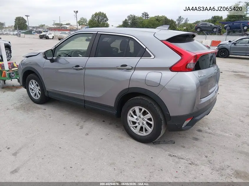 2018 Mitsubishi Eclipse Cross Es VIN: JA4AS3AA6JZ065420 Lot: 45294876