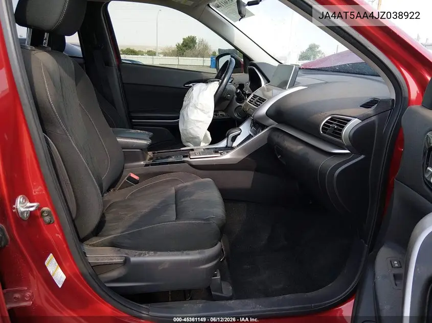 2018 Mitsubishi Eclipse Cross Se VIN: JA4AT5AA4JZ038922 Lot: 45361149