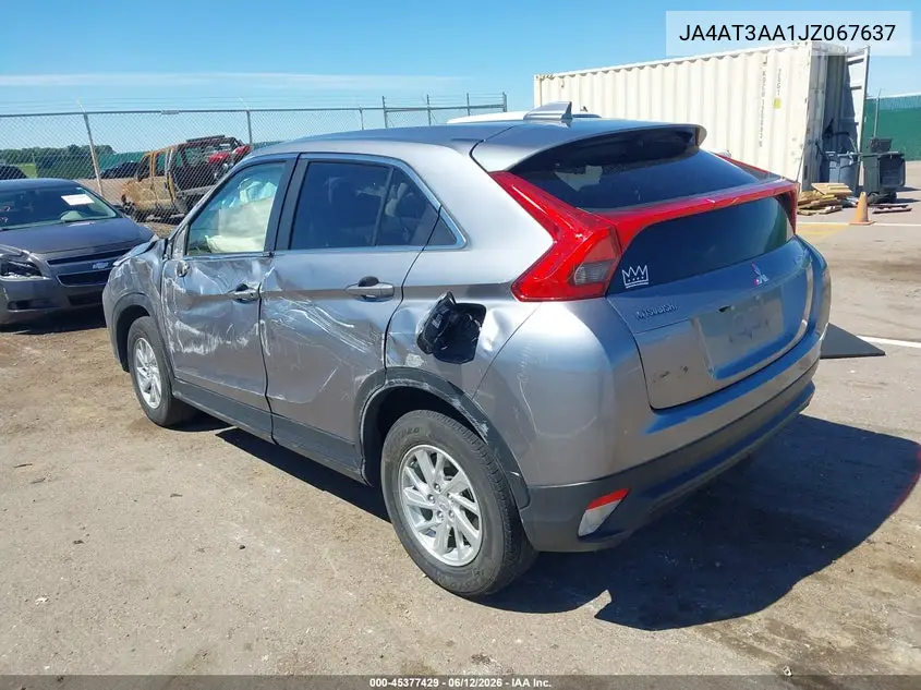 2018 Mitsubishi Eclipse Cross Es VIN: JA4AT3AA1JZ067637 Lot: 45377429