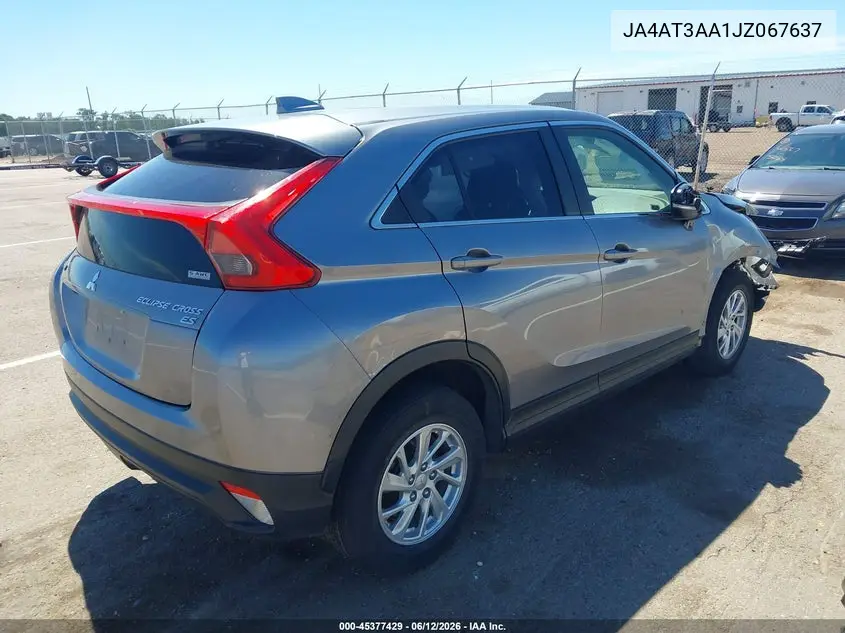 2018 Mitsubishi Eclipse Cross Es VIN: JA4AT3AA1JZ067637 Lot: 45377429