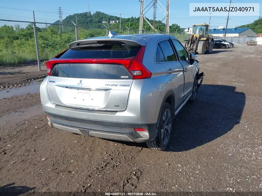 2018 Mitsubishi Eclipse Cross Se VIN: JA4AT5AA5JZ040971 Lot: 45407121