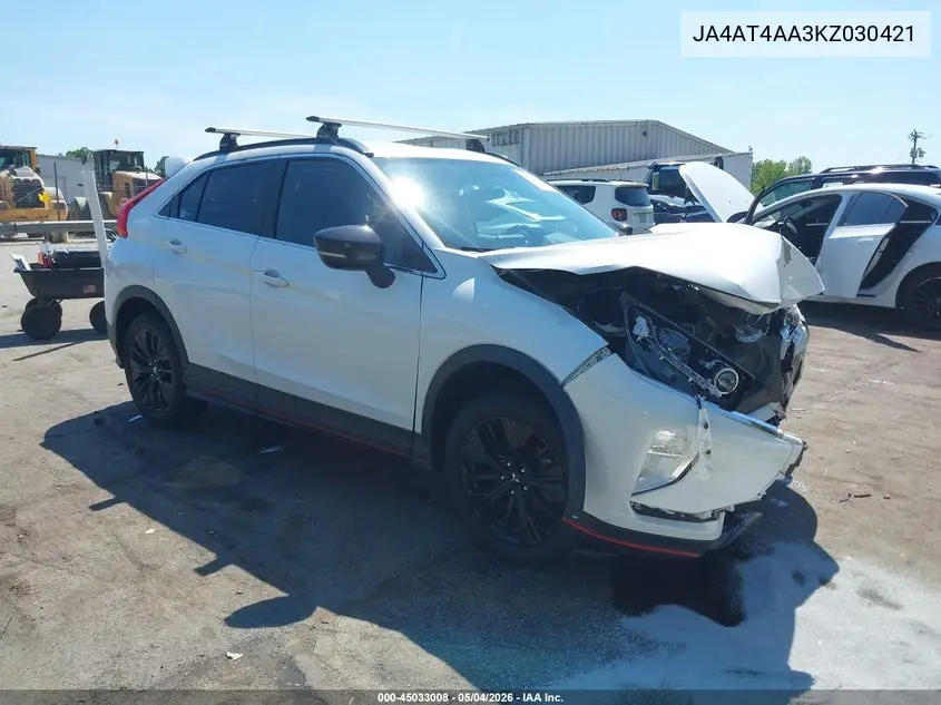 2019 Mitsubishi Eclipse Cross Sp VIN: JA4AT4AA3KZ030421 Lot: 45033008