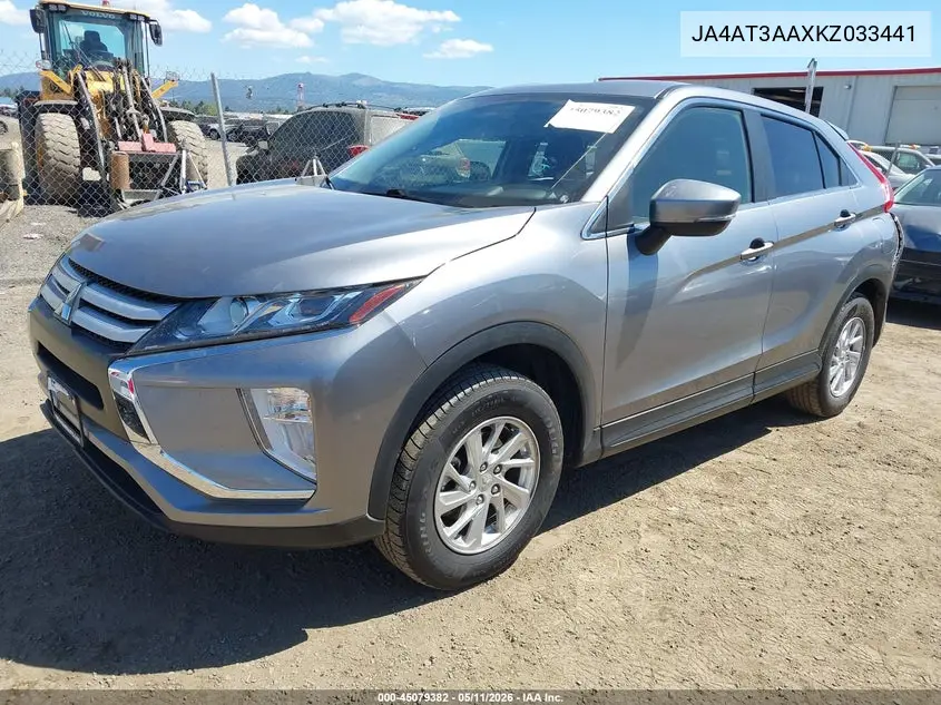 2019 Mitsubishi Eclipse Cross Es VIN: JA4AT3AAXKZ033441 Lot: 45079382