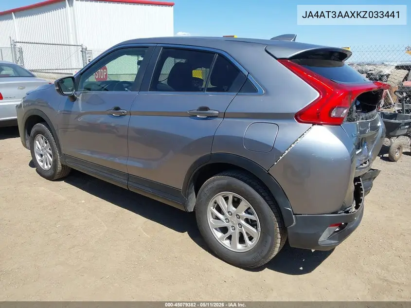 2019 Mitsubishi Eclipse Cross Es VIN: JA4AT3AAXKZ033441 Lot: 45079382