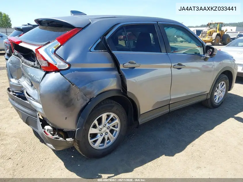 2019 Mitsubishi Eclipse Cross Es VIN: JA4AT3AAXKZ033441 Lot: 45079382