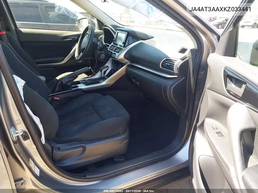 2019 Mitsubishi Eclipse Cross Es VIN: JA4AT3AAXKZ033441 Lot: 45079382